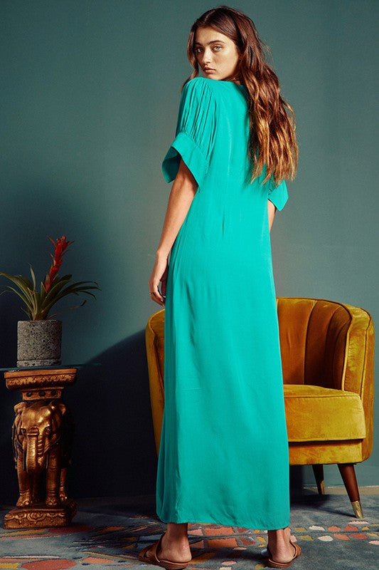 Button Down Long Dress - Shop Lelolai