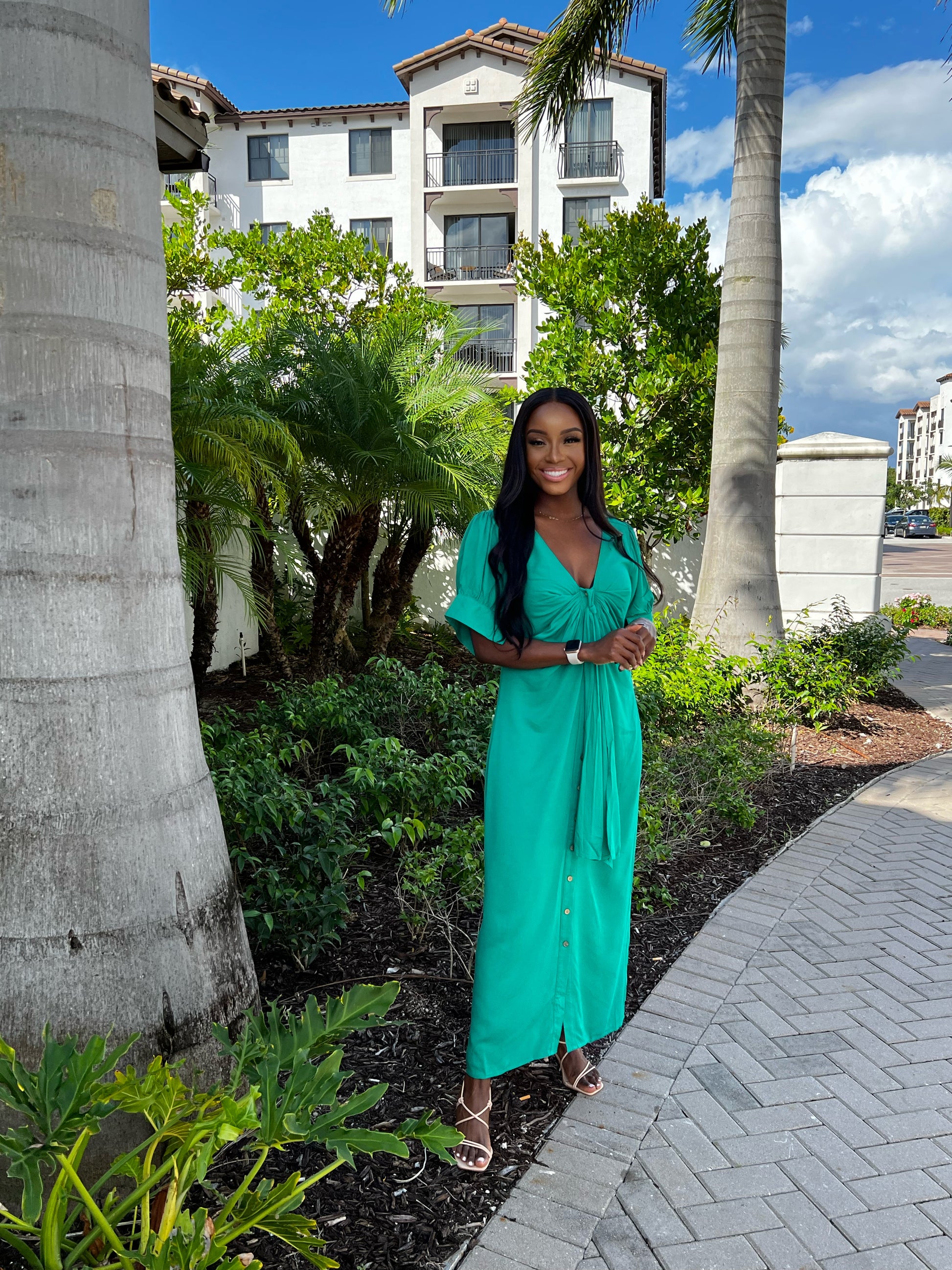 Button Down Long Dress - Shop Lelolai