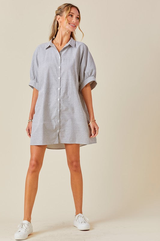 Oversized Button Down Dress