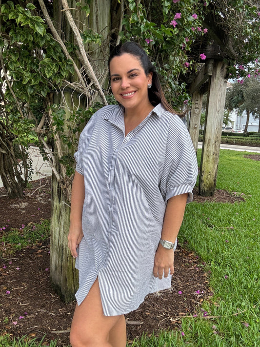 Oversized Button Down Dress