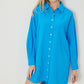 Blue Button Up Dress - Shop Lelolai