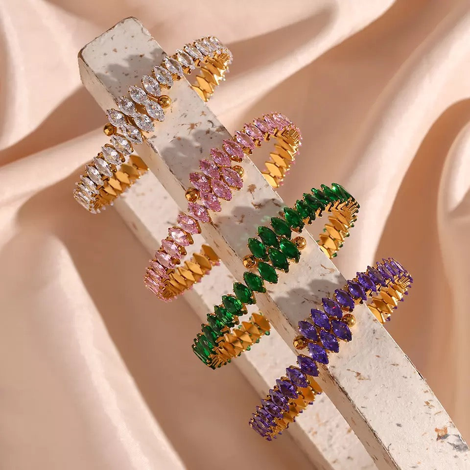 Colored Stretch Bangles - Shop Lelolai